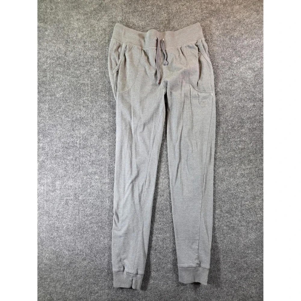 Champion‎ Mens Gray Cotton Blend Drawstring Jogger Sweatpants Small 2507